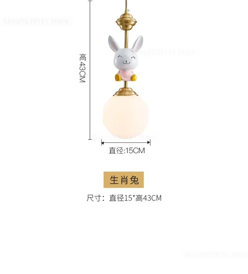 suspension led décorative dessin animé nordique pour noël