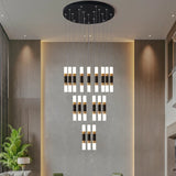 lustre à led en acrylique moderne pour espaces créatifs