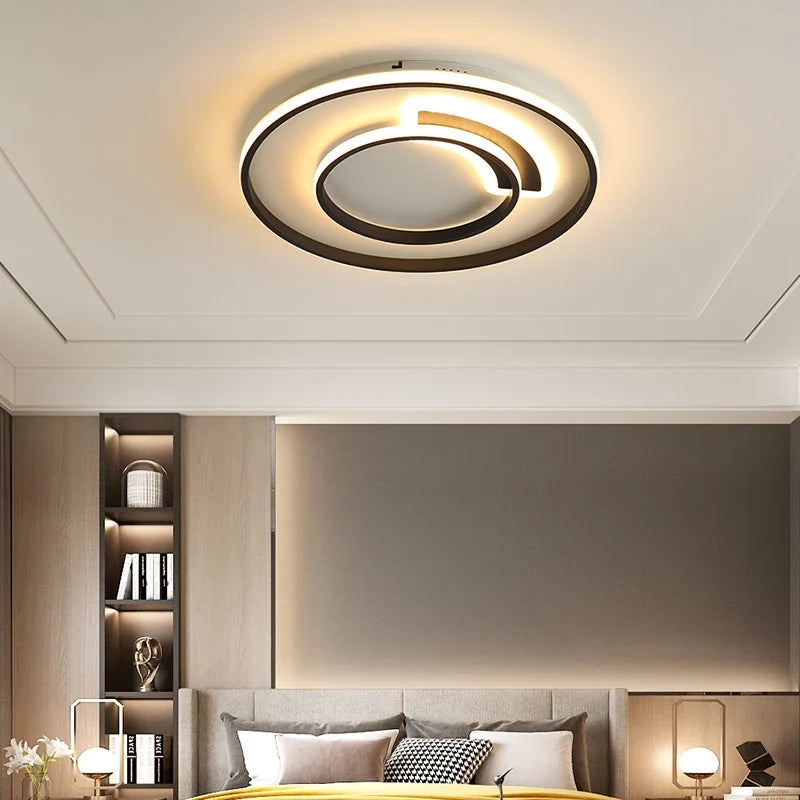 plafonnier led moderne en fer forgé acrylique décoration intérieure