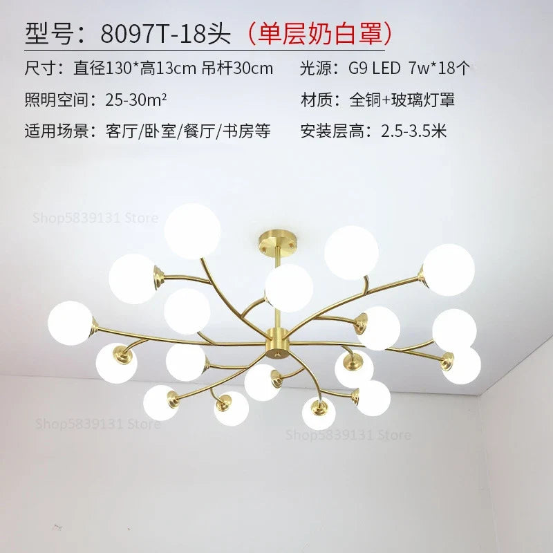 lustre led moderne nouvelle lampe suspension moléculaire nordique
