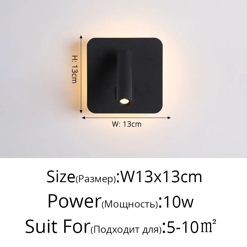lustre led minimaliste avec interrupteur de projecteur déco
