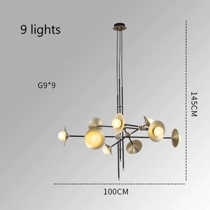 suspension postmoderne nordique design pour éclairage intérieur décoratif