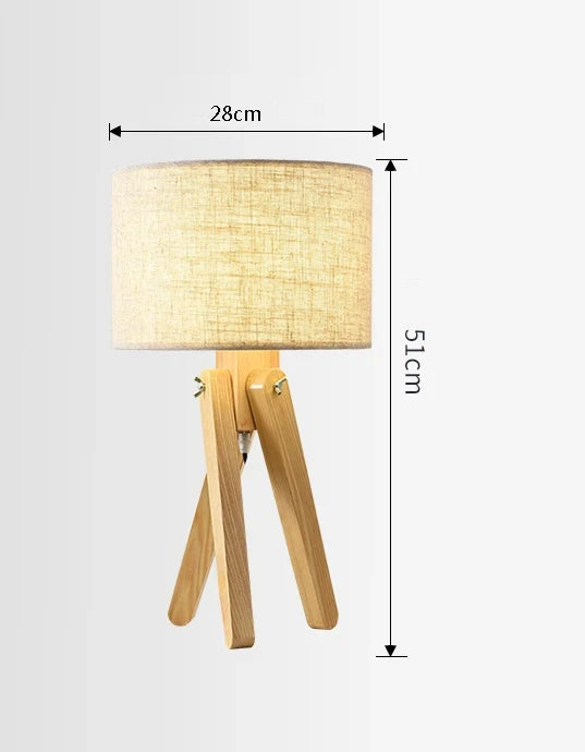 lampadaire nordique en bois massif avec interrupteur à pied lumineux