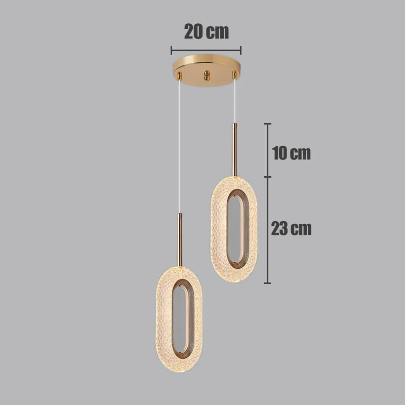 Suspension LED au design nordique suspendu