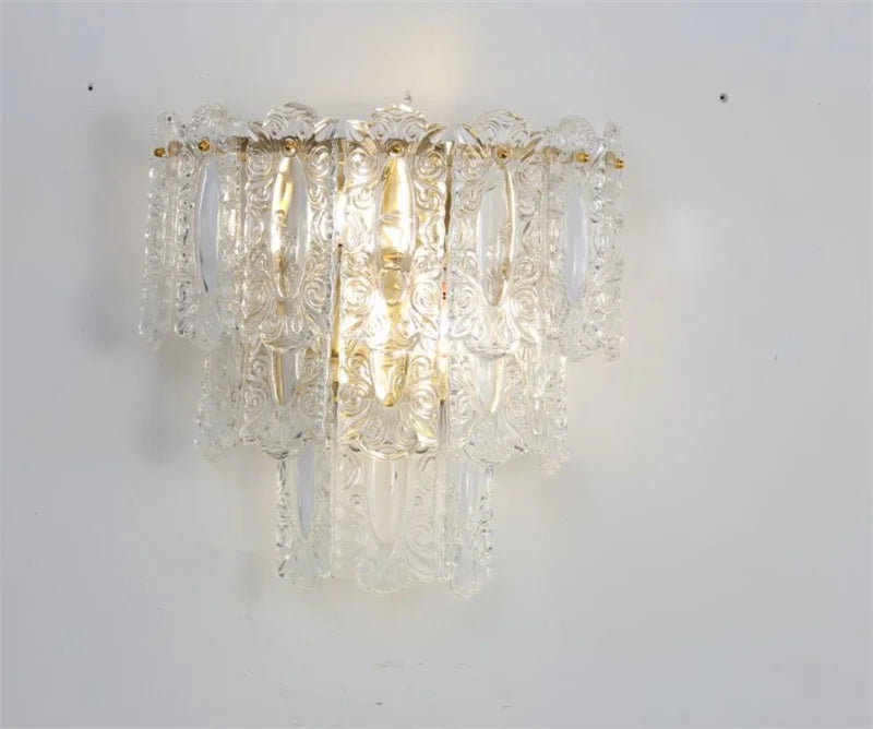 lustre rond en verre artistique pour intérieur moderne