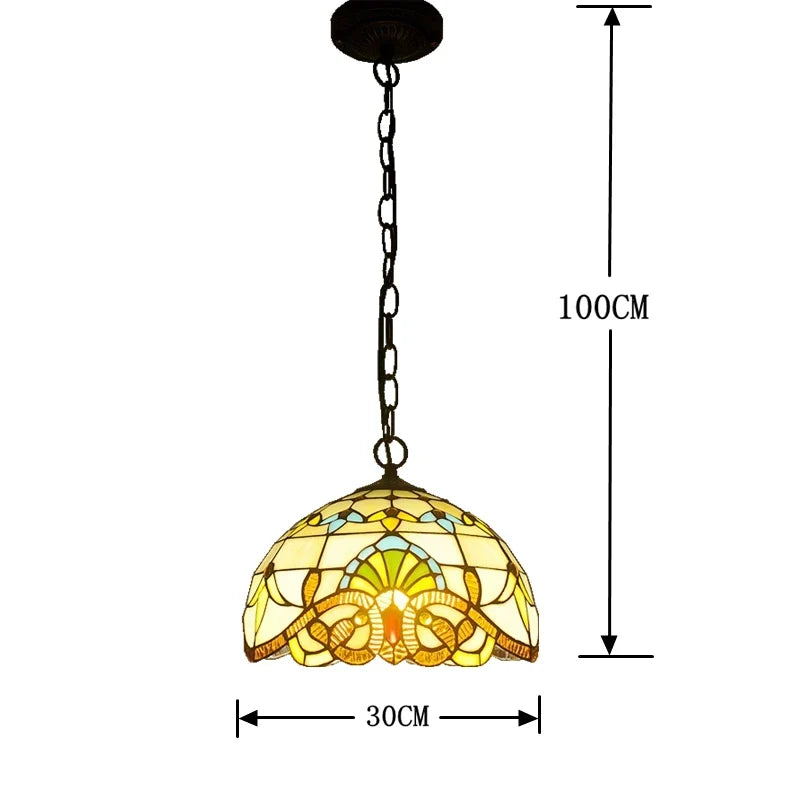 lustre tiffany européen pour restaurant café ou bar