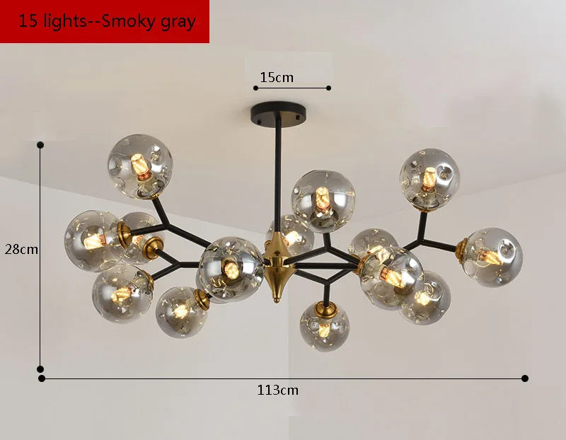 lustre nordique de luxe design simple pour décoration intérieure