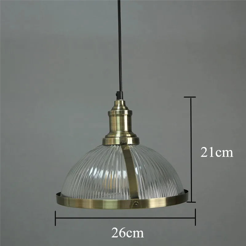suspension rétro industrielle en verre pour intérieur moderne