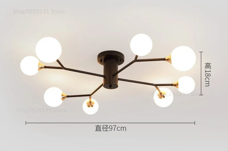 plafonniers modernes simples décoration nordique luminaire créatif