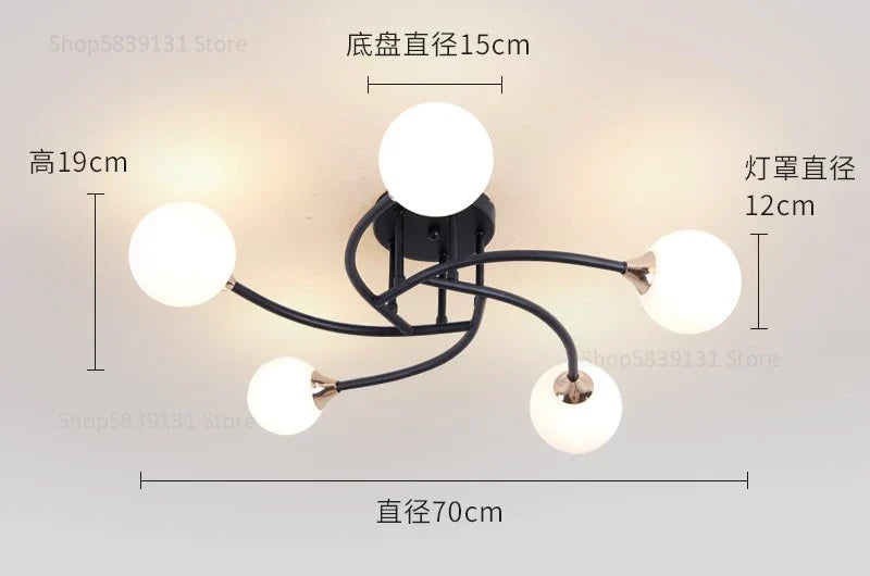 plafonniers modernes simples décoration nordique luminaire créatif
