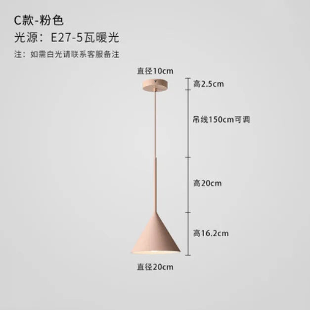 suspension décorative nordique pour éclairage créatif intérieur