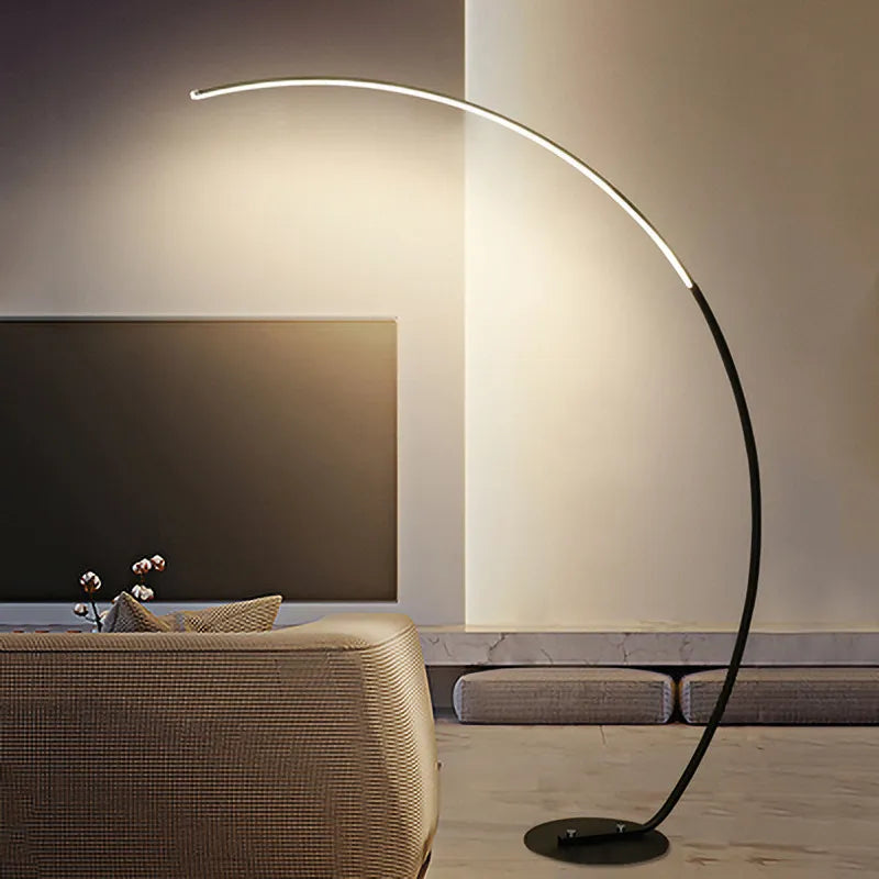 Lampadaire LED à arc moderne nordique