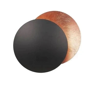 Applique LED ronde or cuivre moon eclipse
