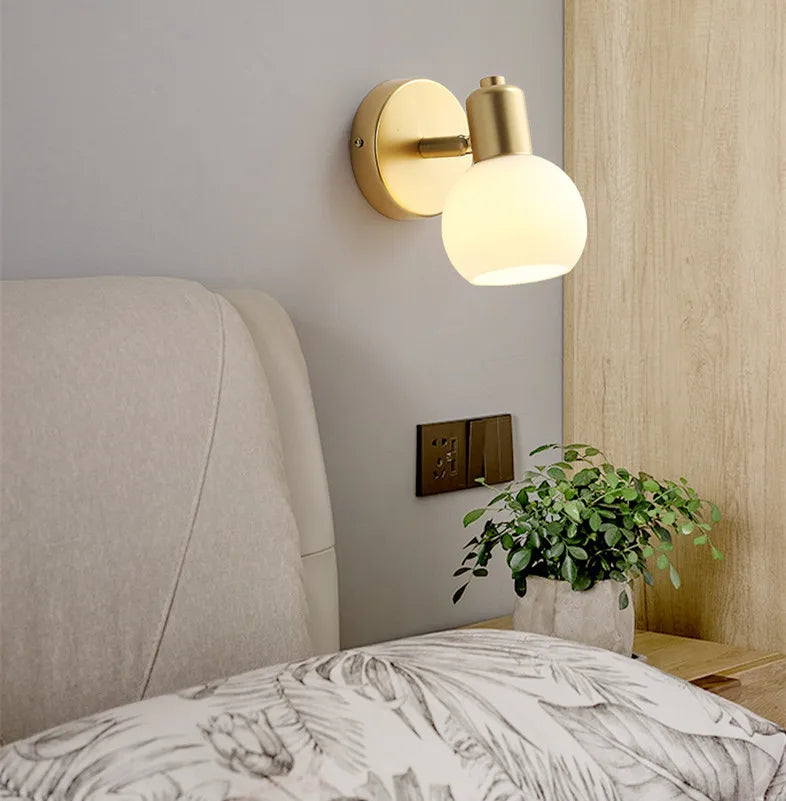 applique murale led 3 têtes lumière chaude/froide/blanc