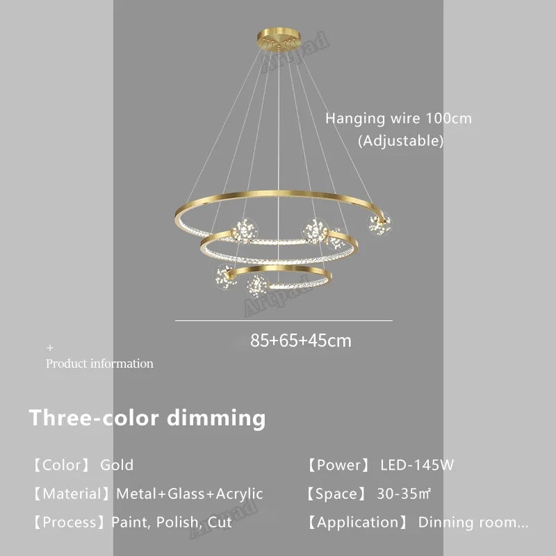 suspension en verre de luxe pour intérieur élégant