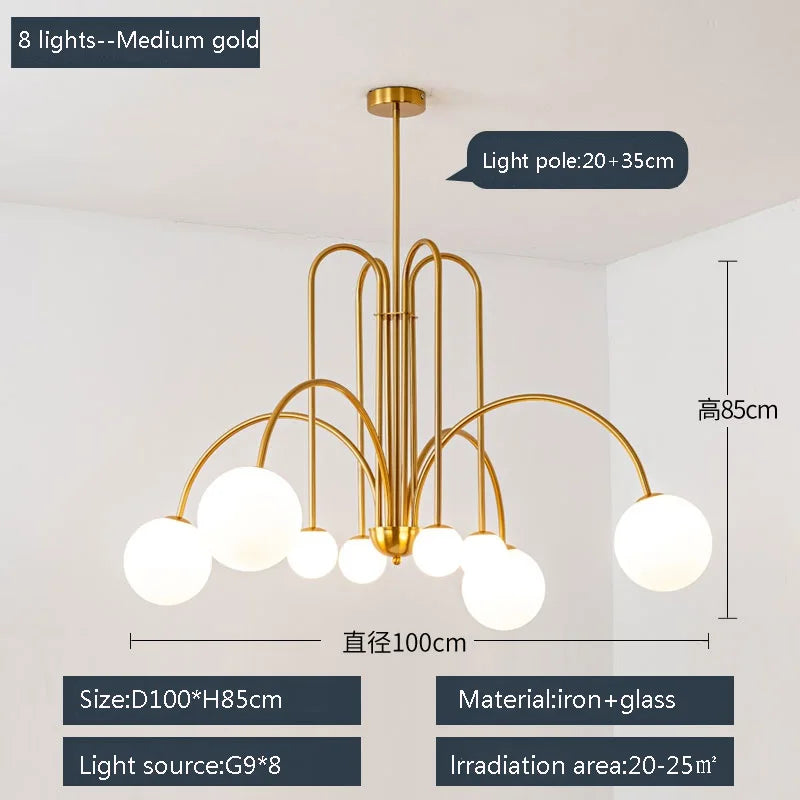 suspension moderne design postmoderne pour intérieur élégant