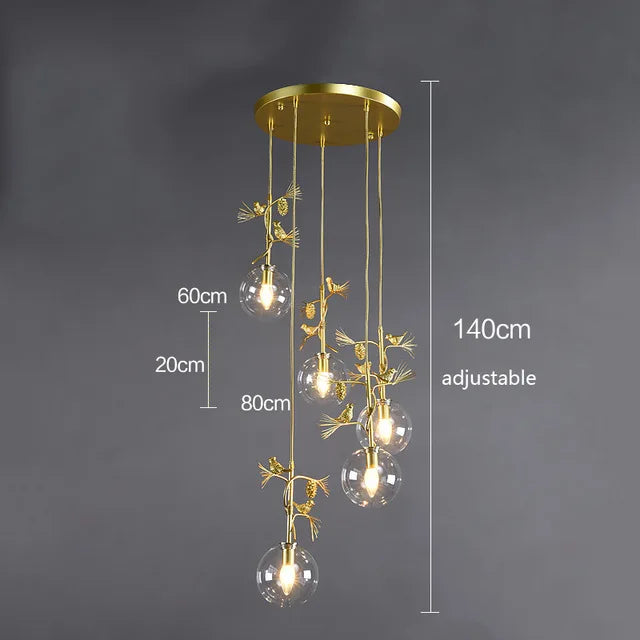 suspension en verre design moderne pour intérieur élégant