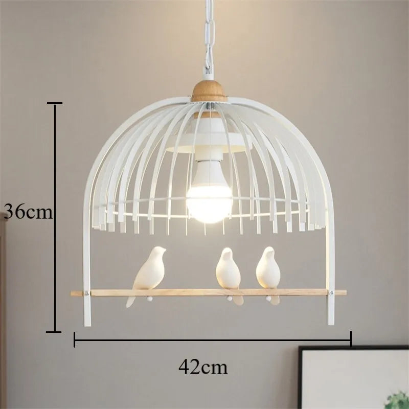 suspension moderne en fer pour oiseaux et décoration intérieure