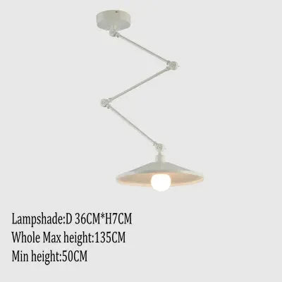 suspension nordique pliable en aluminium avec bras long led