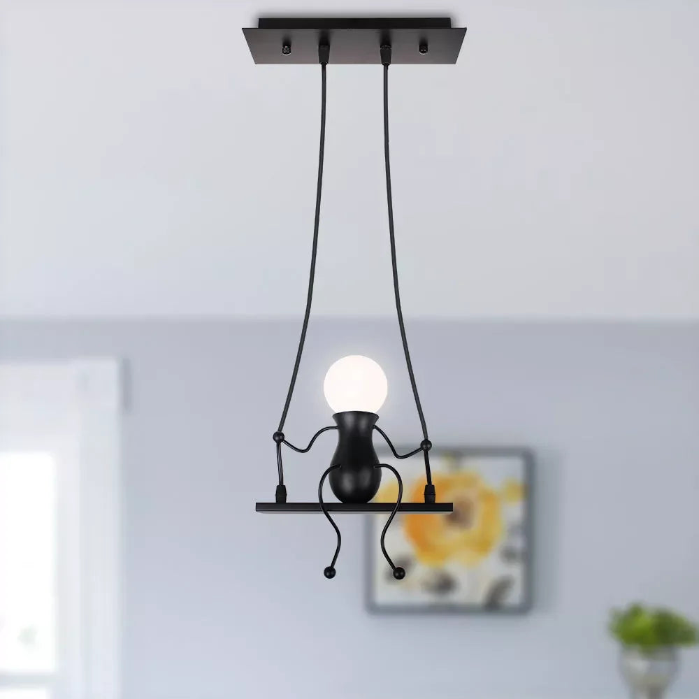 suspension lampe art décor moderne 1/3 tête
