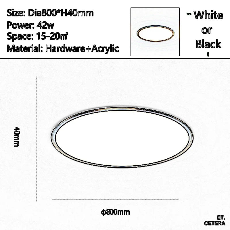 plafonnier led moderne ultra fin pour tous espaces
