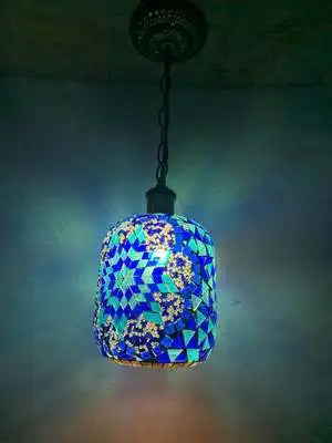 suspension LED en mosaïque turque style bohémien rétro vintage