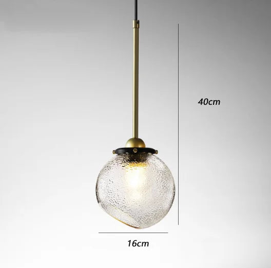 suspension en verre nordique créative pour restaurants et boutiques