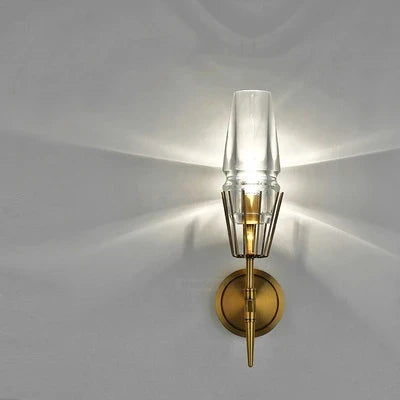 applique murale rétro nordique en cristal led décoration maison