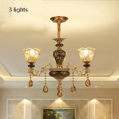 lustre en cristal de luxe pour une ambiance minimaliste