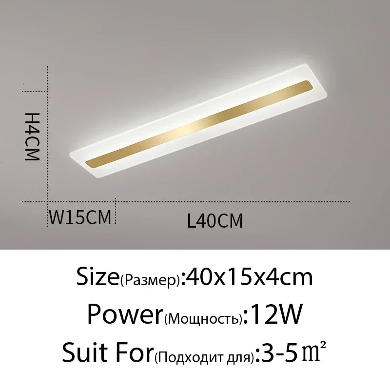 plafonnier led acrylique moderne pour éclairage intérieur