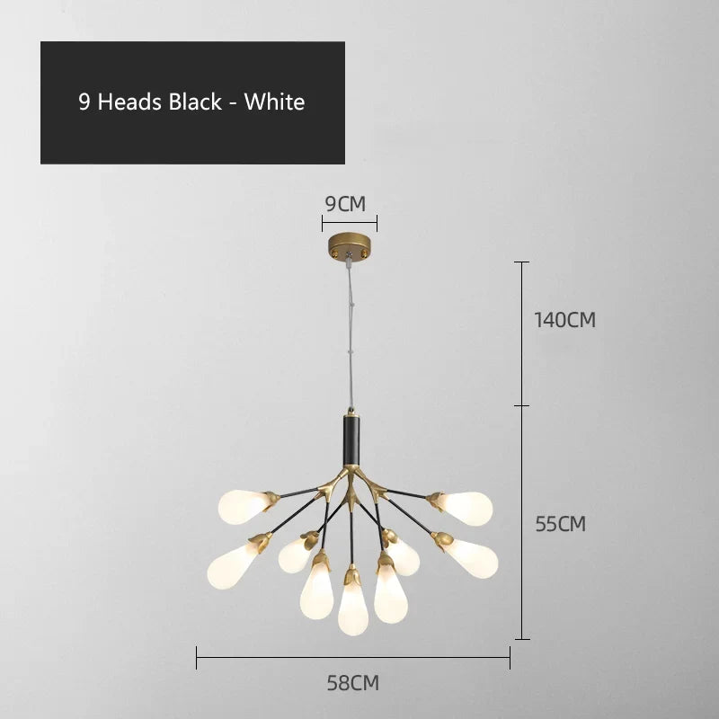 lustre luciole design post-moderne pour intérieur élégant et créatif