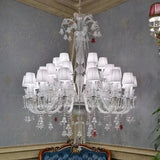 lustre en cristal noir pour un éclairage luxueux et élégant