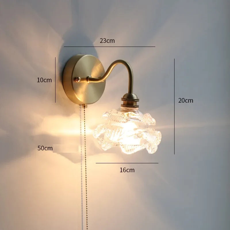 Applique murale LED cuivre moderne nordique