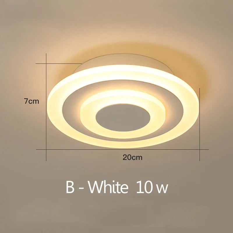 plafonnier led rond carré pour éclairage maison décoratif