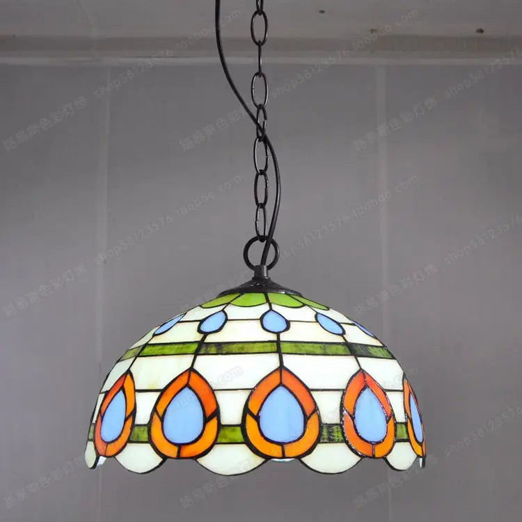 lustre tiffany européen pour restaurant café ou bar