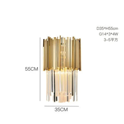 plafonnier moderne en cristal ovale à plusieurs couches