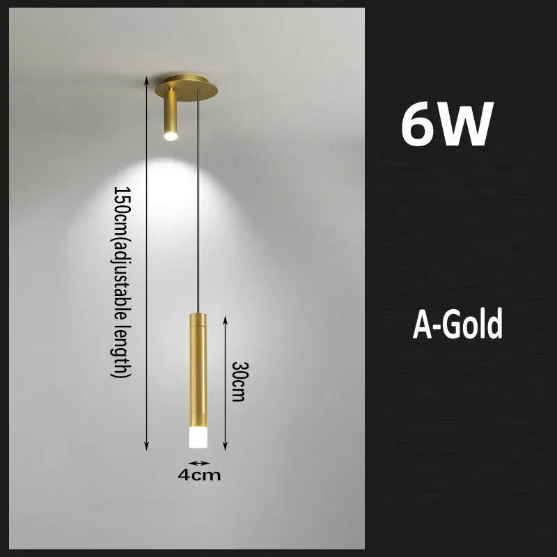 suspension led au design moderne avec long câble