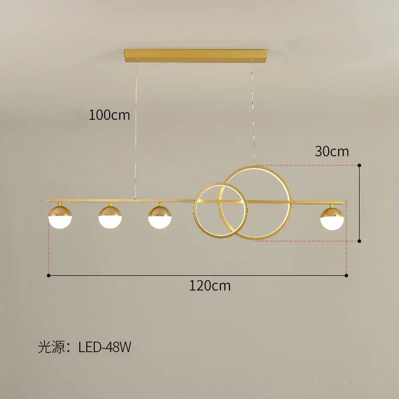 lustre de luxe nordique lumière led moderne créatif