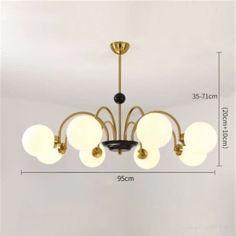 lustre moderne led décoration nordique éclairage intérieur