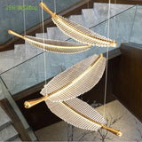 suspension moderne en forme de feuille pour décoration intérieure
