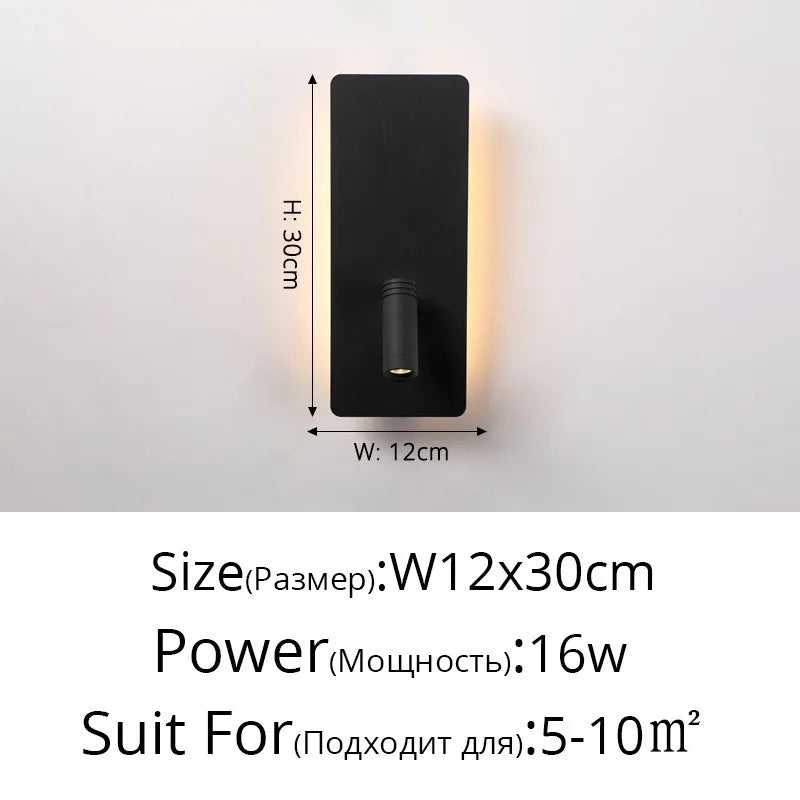 lustre led minimaliste avec interrupteur de projecteur déco