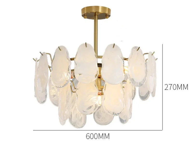 lustre en verre de luxe pour éclairage créatif et décoratif