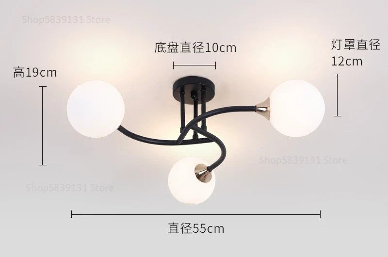 plafonniers modernes simples décoration nordique luminaire créatif