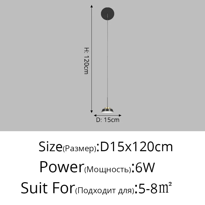 suspension de chevet luxe minimaliste petit lustre moderne