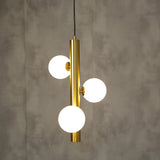 lustre moderne en verre mat suspension led luminarias