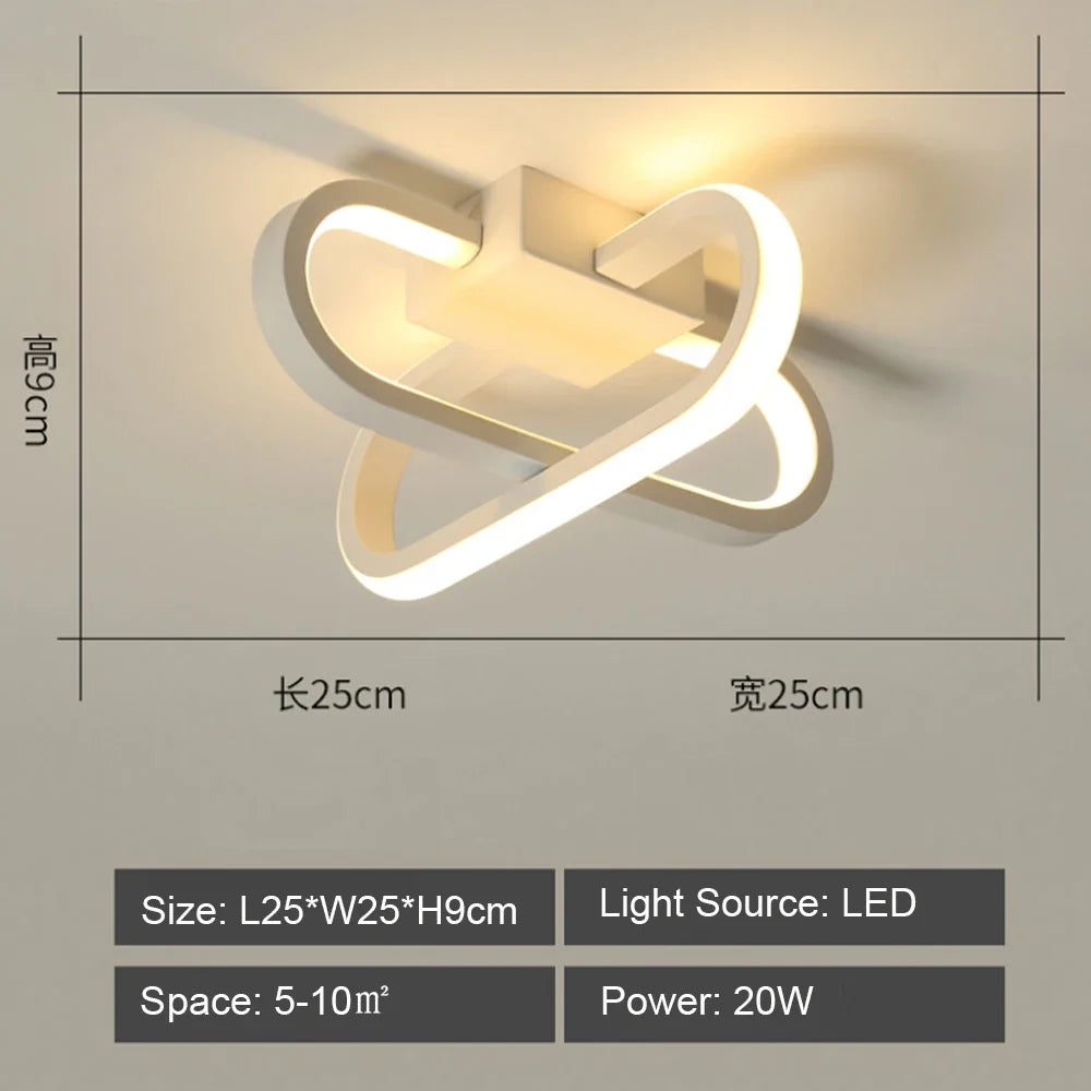 Suspension LED moderne chaud/froid décoration éclairage