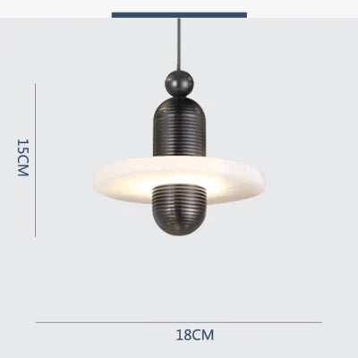 suspension moderne en marbre pour éclairage intérieur décoratif