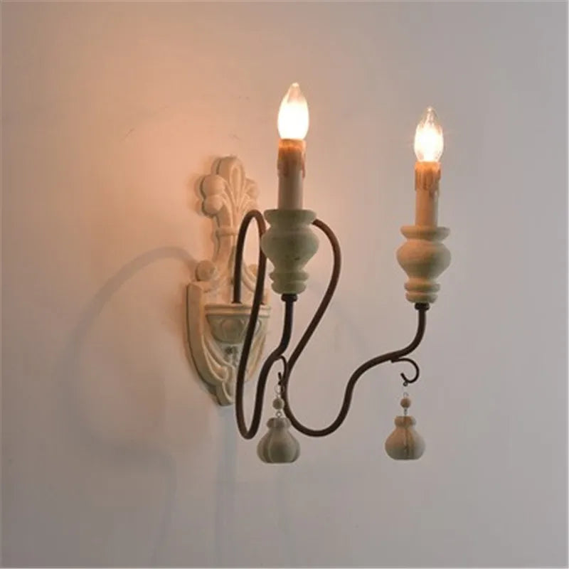 lustre suspendu en fer et bois vintage style industriel