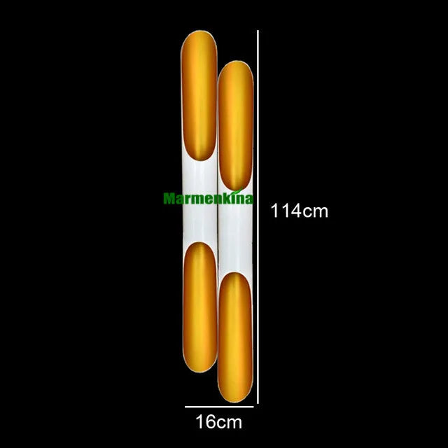 Nouvelle réplique ravissante applique murale Coltrane LED aile de tuyau en aluminium 2 lumières noir doré E27 applique murale