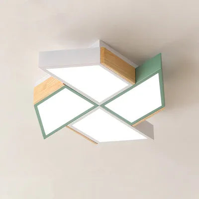 plafonnier led en forme de moulin à vent design moderne